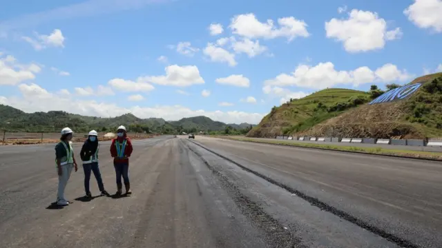 Wartawan BBC Indonesia di lokasi Sirkuit Mandalika