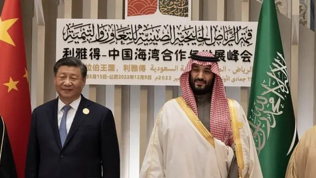 चीन के राष्ट्रपति शी जिनपिंग और क्राउन प्रिंस मोहम्मद बिन सलमान