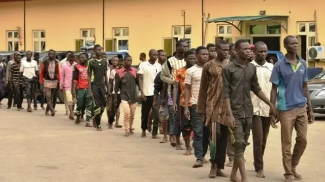 Matasan da gwamnatin Legas ta kama 'yan Jigawa