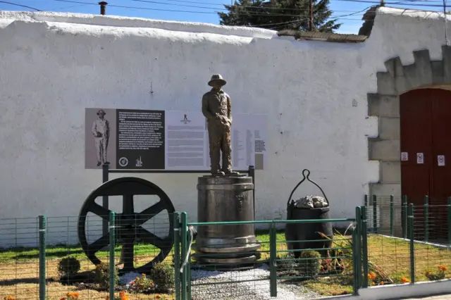 Un monumento a los mineros británicos en Real del Monte