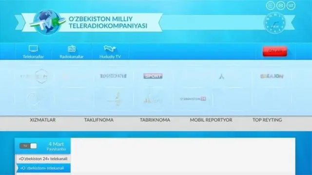 O'MTRK rasmiy veb sahifasidan