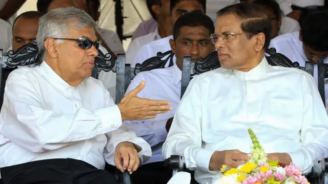 సిరిసేన, రణిల్ విక్రమసింఘె