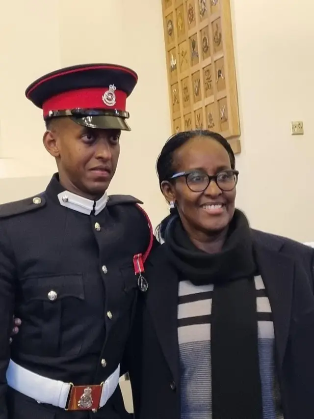 Brian Kagame na Jeannette Kagame 
