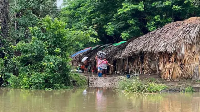 စစ်ကိုင်းက ရေကြီးနေတဲ့ နေရာတစ်ခု