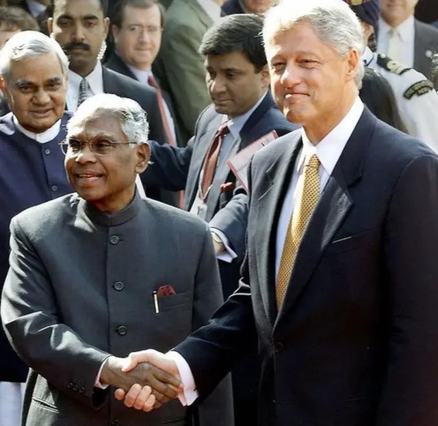 కె.ఆర్.నారాయణన్, బిల్ క్లింటన్