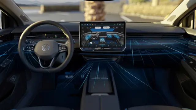 سیستم تهویه مطبوع فولکس‌واگن ID.7 هوشمند است و می‌توان آن را با صدا کنترل کرد