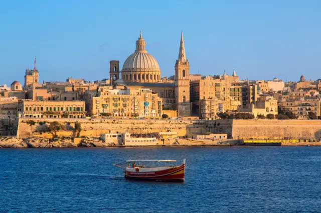 Vista da cidade de Valetta, Malta