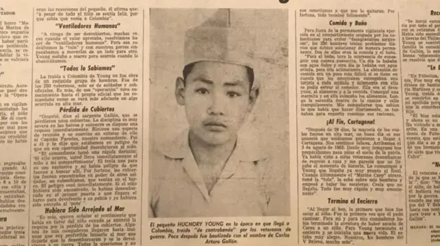 Kisah Carlos Arturo Gallón di harian El Espectador pada tahun 1964.
