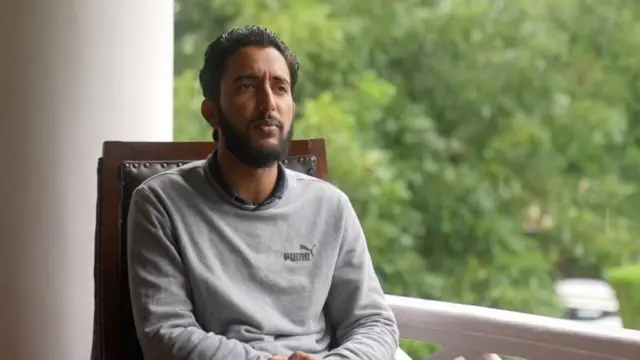 કાશ્મીરી પત્રકાર ફહાદ શાહની તસવીર 