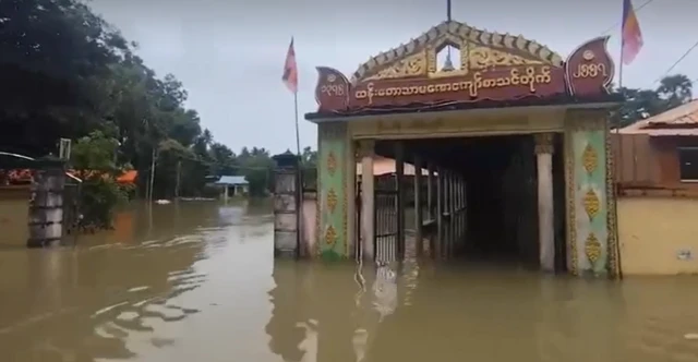 ဩဂုတ်လ ၂၃ ရက်နေ့ ကျုံပျော်မြို့ မြင်ကွင်း