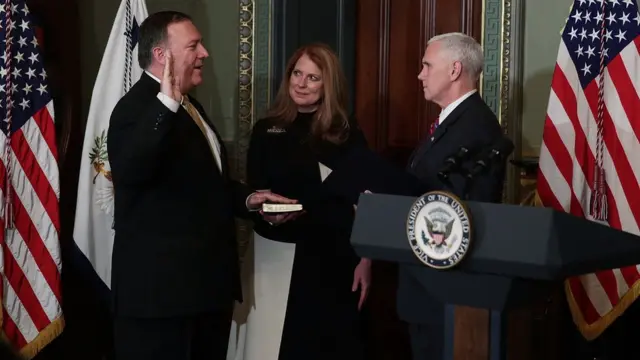 Mike Pompeo 23 Ocak'ta yemin ederek göreve başladı