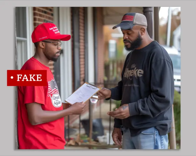 AI je stvorio sliku crnih Trampovih pristalica