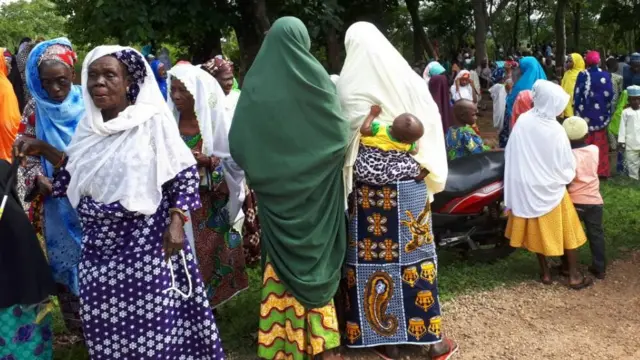 Old women at the prayer ground
