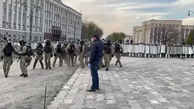 Вечером поступили сообщения о стычках и разгоне акции протеста