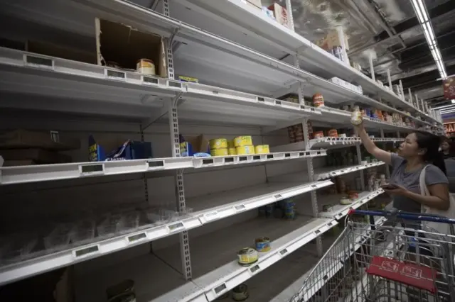 Residents in Singapore stock up on food and necessities after the Singapore Ministry of Health raised its Disease Outbreak Response System Condition (DORSCON) level from yellow to orange with regards to the coronavirus outbreak