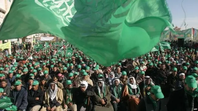 Hamas rally in the West Bank village of Yatta, 2006