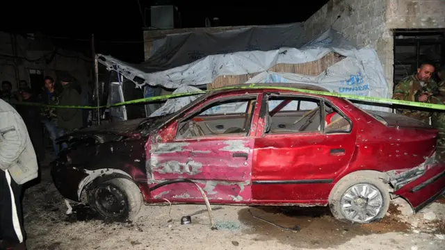 تفجير منطقة كفر سوسة في دمشق