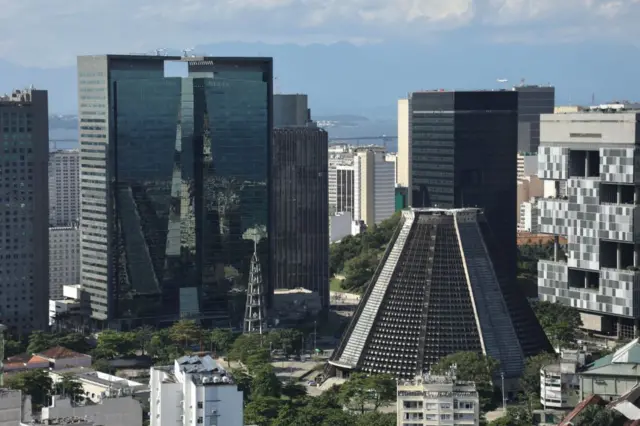 Catedral Metropolitana de São Sebastião en Río de Janeiro.