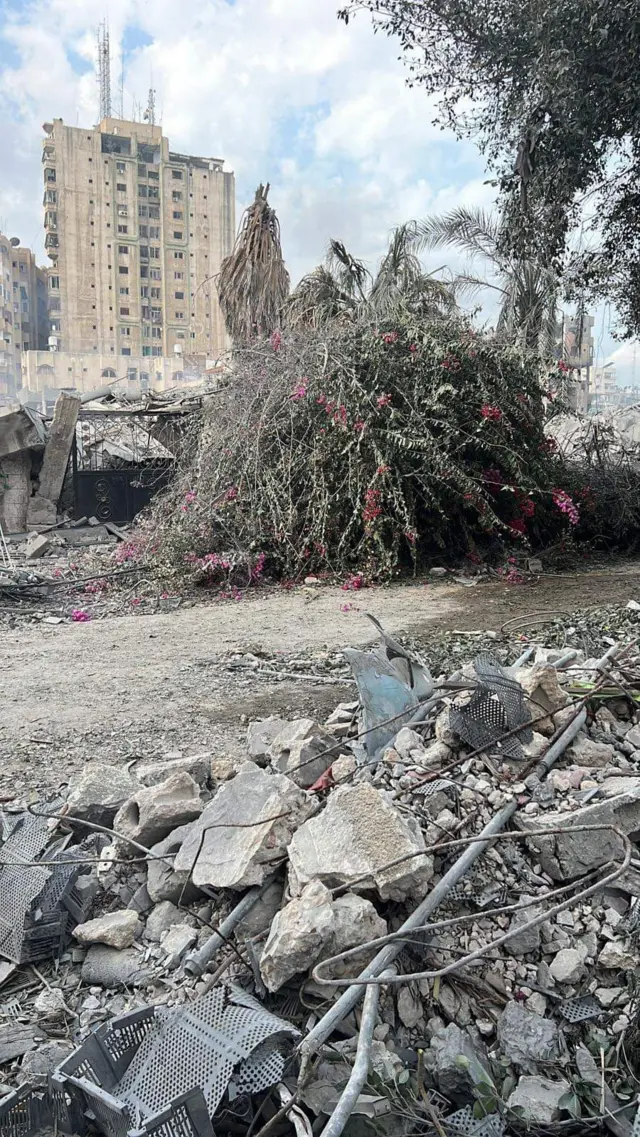 بيت دينا بعد القصف