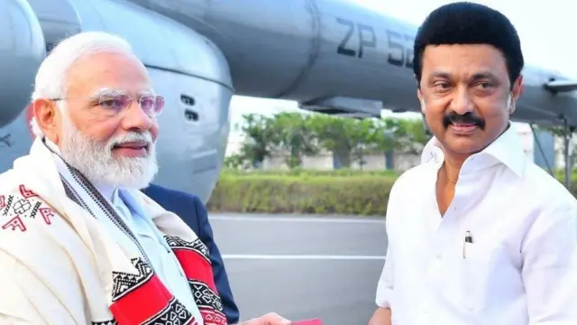 மு.க.ஸ்டாலின் - நரேந்திர மோதி