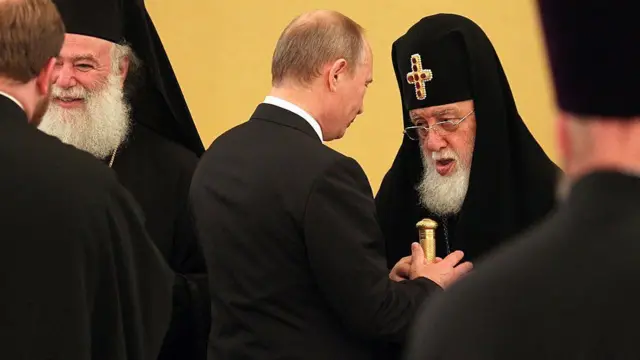 Путин и Илия II