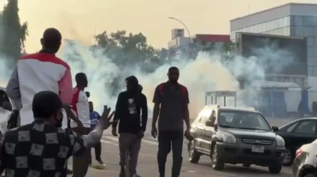 Etu mpaghara Abuja ebe a na-eme ngagharịiwe maka ntọhapụ Nnamdi Kanu dị ugbua