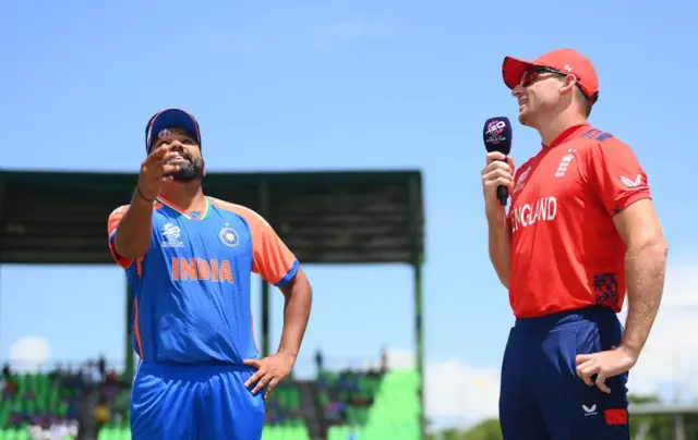 جوز بٹلر نے سیمی فائنل میں ٹاس جیت کر انڈیا کو بیٹنگ کو دعوت دی 