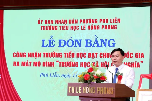 Trường Tiểu học Lê Hồng Phong ra mắt mô hình "Trường học xã hội chủ nghĩa"