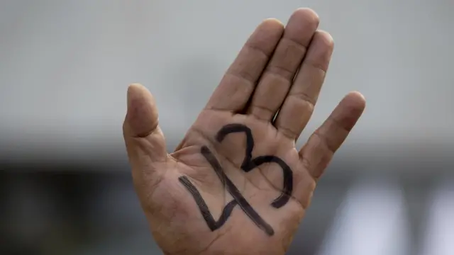 Protesta contra las desapariciones en México