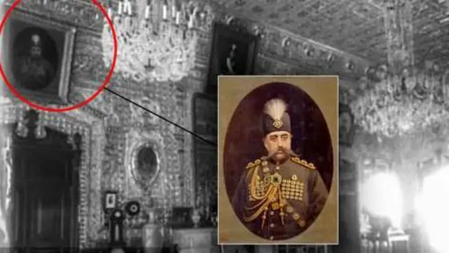 پرتره مظفرالدین شاه در کاخ گلستان