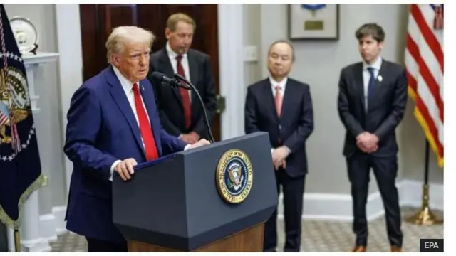 Aarẹ Donald Trump lasiko to ba awọn ọga ileeṣẹ AI ṣepade laipẹ yii.