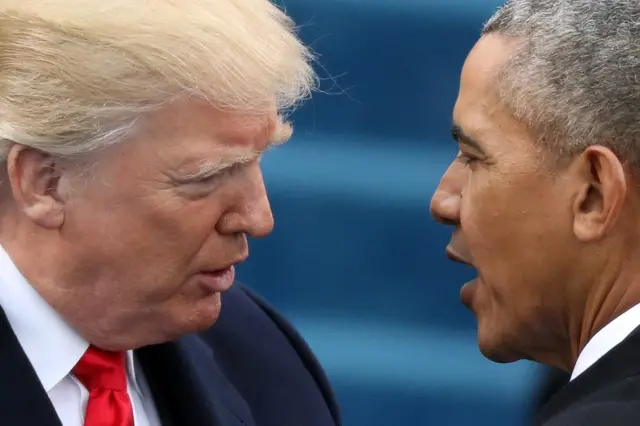 Donald Trump y Barack Obama