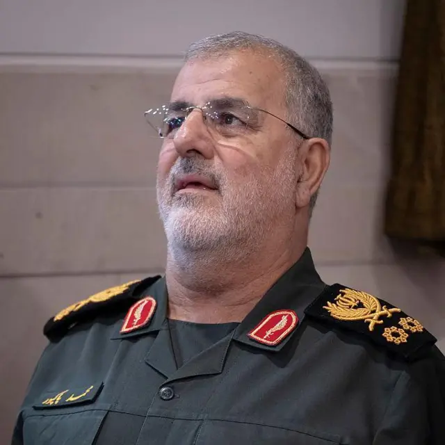 Tümgeneral Muhammed Pakpur, 25 Temmuz 2025'te Devrim Muhafızları Ordusu Başkomutanı olarak selefi Hüseyin Salami'nin anısına düzenlenen törene katıldı.