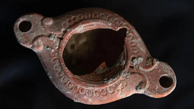 Objeto hallado en Pompeya 