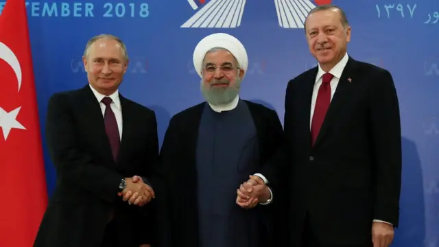 Владимир Путин, Хасан Роухани, Реджеп Тайип Эрдоган