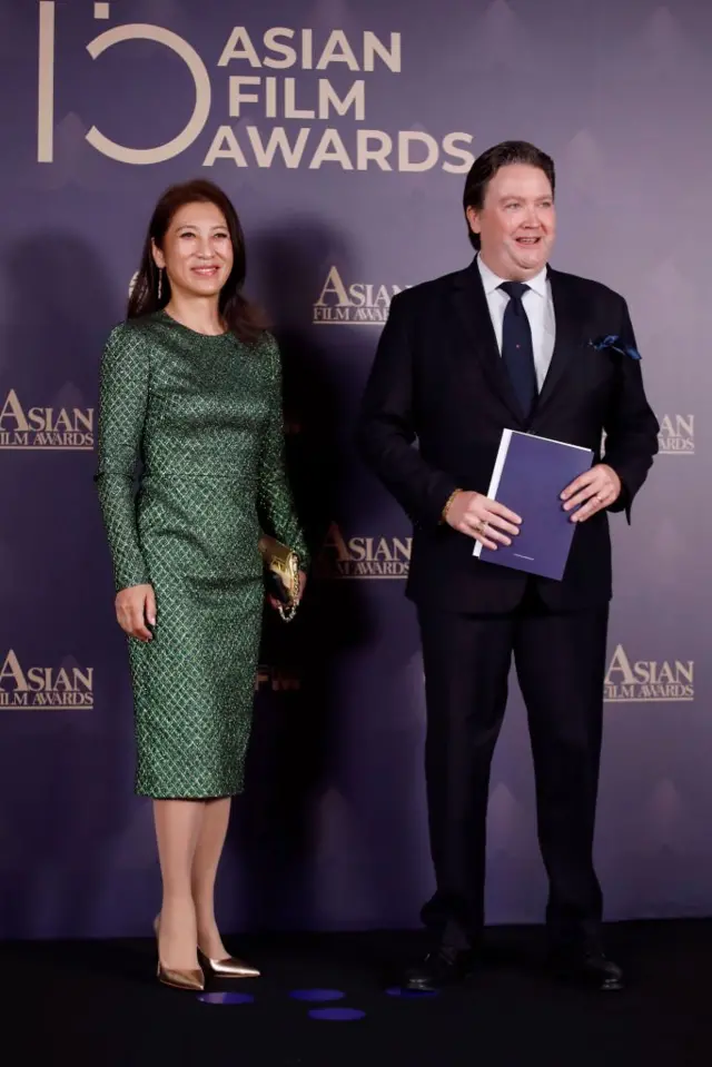 Ảnh chụp vợ chồng ông Marc Knapper ngày 8/10/2021 tại Busan, Hàn Quốc