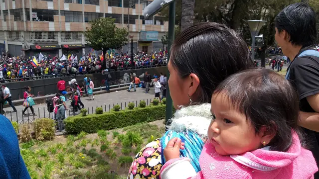 Protesto no Equador