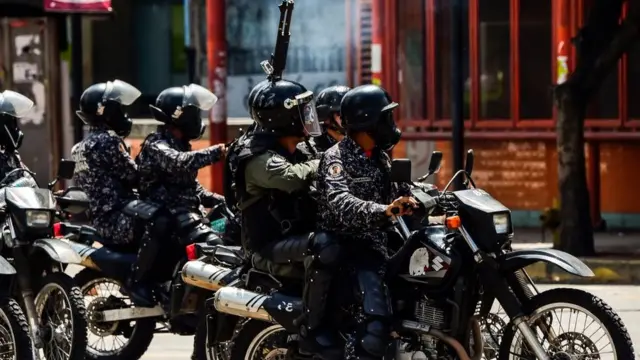 Fuerzas de seguridad en Venezuela.