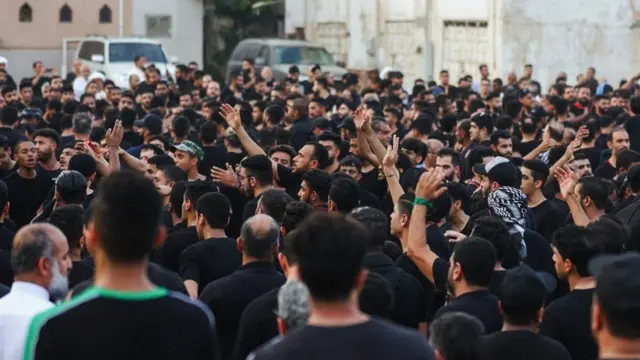 خلال إحياء عاشوراء في مدينة القطيف السعودية، في أغسطس/ آب 2022