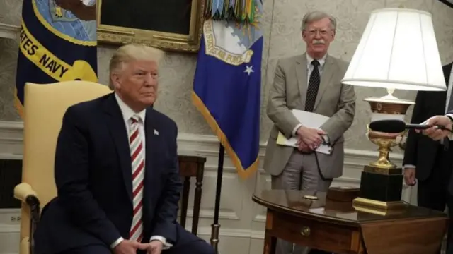 ट्रम्प यांच्या पहिल्या कार्यकाळात, जॉन बोल्टन राष्ट्रीय सुरक्षा सल्लागार होते
