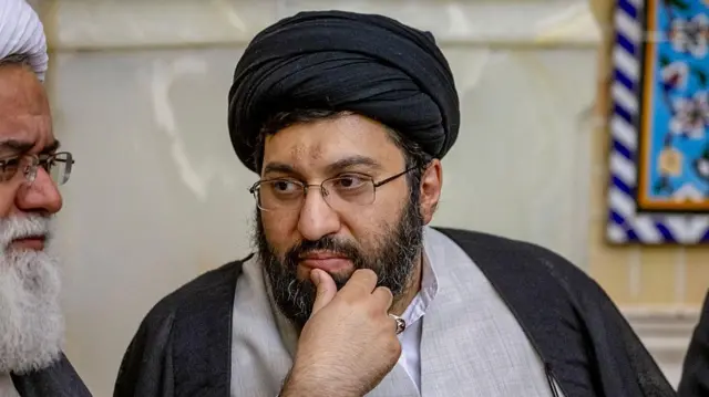 سید میثم حسینی خامنهای، کوچکترین پسر علی خامنهای، رهبر ایران، در ماه می ۲۰۱۷ - تهران