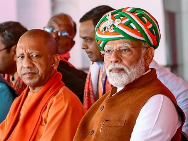 ਨਰਿੰਦਰ ਮੋਦੀ ਅਤੇ ਯੋਗੀ ਆਦਿਤਿਆ ਨਾਥ 