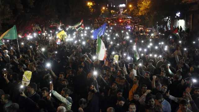 تظاهرات في العاصمة الإيرانية طهران