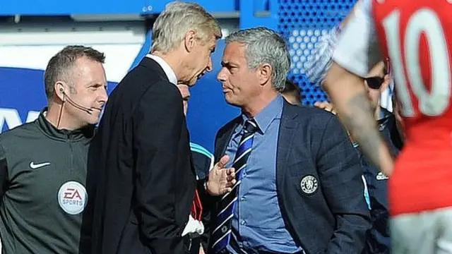 Arsene Wenger and Jose Mourinho
