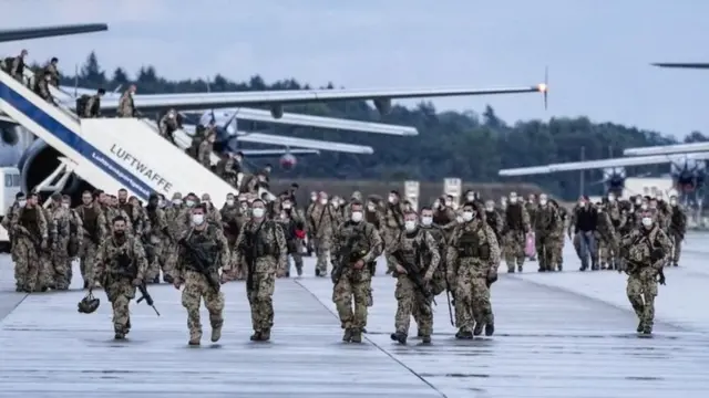 ગયા અઠવાડિયે જર્મન સૈન્ય અફઘાનિસ્તાનથી પાછું ફર્યું હતું