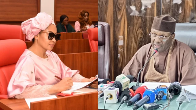 Onyeisi ụlọọrụ INEC na Sịnetọ Natasha Akpoti-Uduaghan