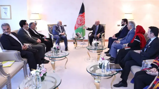 محمد اشرف غنی و محمد جواد ظریف