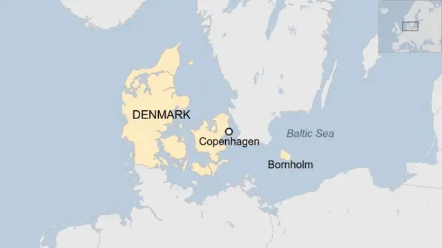 خريطة الدنمارك