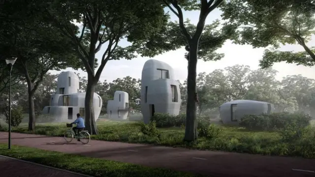 3D baskıyla yapılacak evlerin ilk tasarımı