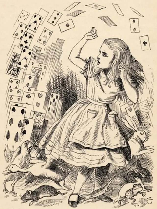 Ilustración de Alicia en el país de las maravillas.